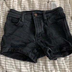Black Jean Shorts